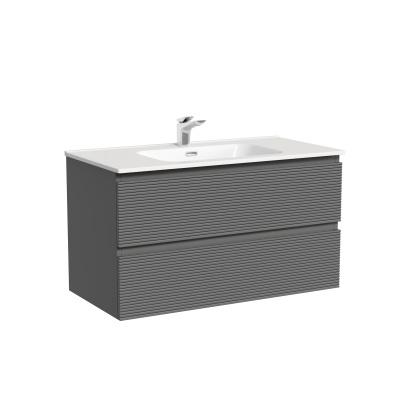 Тумба SANCOS подвесная Folk 2я цв. Grey Soft, FL90GS