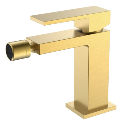 Смеситель для биде Qubic Matt Gold 