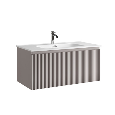 Тумба подвесная SANCOS Snob R 890х445х406, c одним ящиком оснащенным доводчиками, Doha Soft , арт.SN