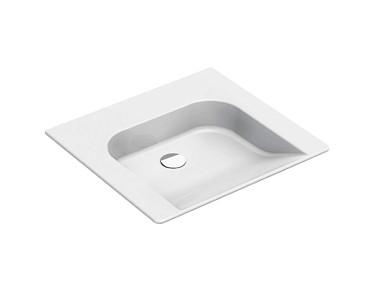 COMMUNITY 60x55 раковина без перелива - без отв. для смесителя - глазурь белая глянцевая Extraglaze  ..