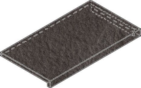 Карбон Х2 Ступень  Угловая Правая (33X60 Нат.) ..