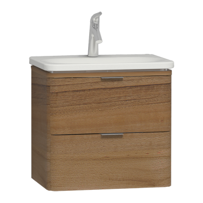 Тумба Nest с раковиной c 2мя ящиками, 60 см, с LED подсветкой, цвет натуральная древесина  .. Тумба Nest с раковиной c 2мя ящиками, 60 см, с LED подсветкой, цвет натуральная древесина  ..