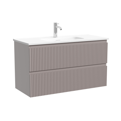 Тумба подвесная SANCOS Snob R 995х390х500, c двумя ящиками оснащенными доводчиками, Doha Soft, арт.S