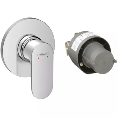 HG Rebris S shower mixer conc.set chrome