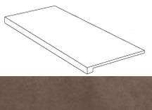 Dwell Brown Leather Scalino 33x60