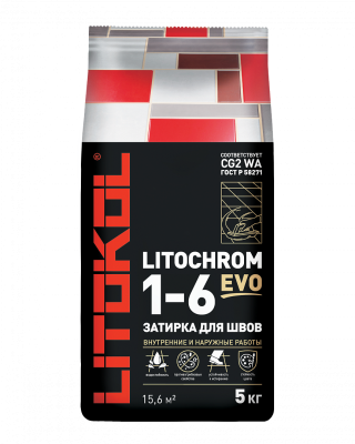LITOCHROM 1-6 EVO 5 кг LE.125 дымчатый серый