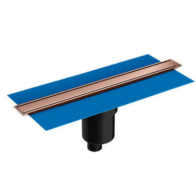 Душевой трап Eco-Flow 40 см, DK100, вертикальный сифон 60 мм, медь .. Душевой трап Eco-Flow 40 см, DK100, вертикальный сифон 60 мм, медь ..