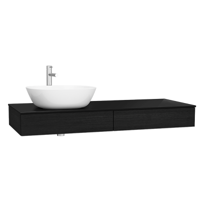 Модуль 120 см под раковину с выдвижным ящиком, левосторонний, черный дуб (необходимо дополнительно з .. Модуль 120 см под раковину с выдвижным ящиком, левосторонний, черный дуб (необходимо дополнительно з ..