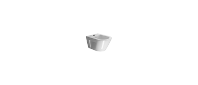 NORM 50x36 биде подвесное - 1 отв. для смесителя - глазурь белая глянцевая Extraglaze Antibacterial