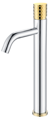 Смеситель STICK для умыв. выс. CHROME DIAMOND GOLD 
