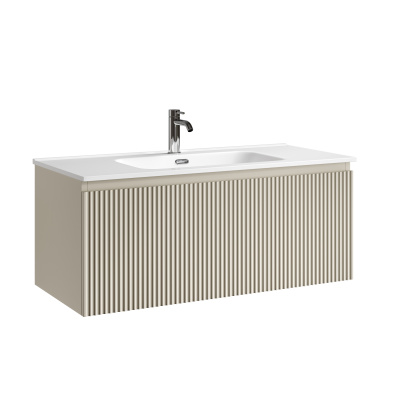 Тумба подвесная SANCOS Snob R 995х445х406, c одним ящиком оснащенным доводчиками, Beige Soft , арт.S