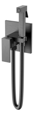 Смеситель гигиенический, QUBIC Gun Metal	