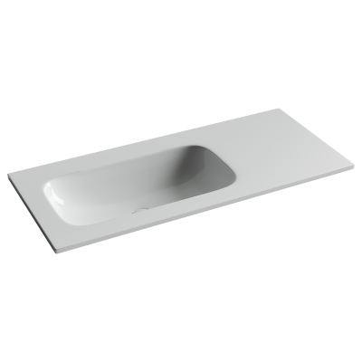 Раковина накладная Ceramicanova Grace чаша слева без отв под смеситель 1010x457x137 белый CN7014wx