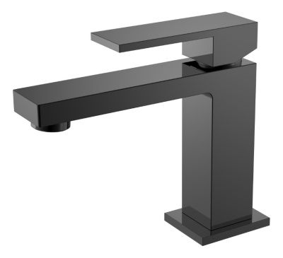 Cмеситель для умывальника Qubic Shinny Gun Metal 