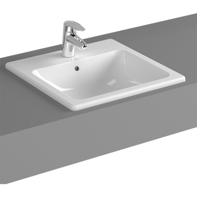 S20 Накладная раковина 45 см, цвет белый ..