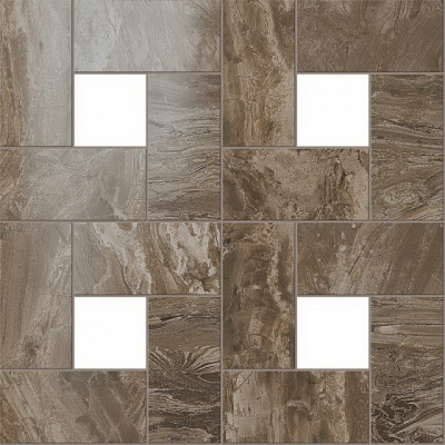 S.M. Woodstone Taupe Mosaic Lap / С.М. Вудстоун Таупе Мозаика Лаппато (45X45)