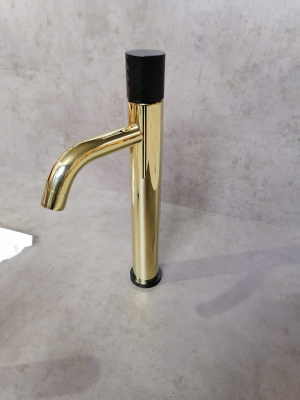 Смеситель STICK для умыв. выс. GOLD Matt Black 