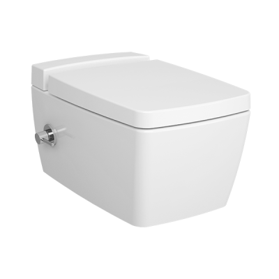 Metropole Rim-Ex Подвесной безободковый унитаз 56 см с функциями VitrAflush и VitrAfresh, с емкостью