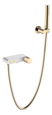 Смеситель STICK для ванны WHITE TOUCH GOLD 