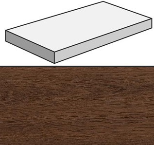 Oak Reserve Dark Brown Scalino Angolare Dx / Оак Резерв Дарк Браун Ступень Угловая Пс (33X120) ..