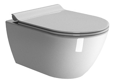 PURA 55x36/F унитаз подвесной - смыв безободковый водоворотный Swirlflush - глазурь белая глянцевая 