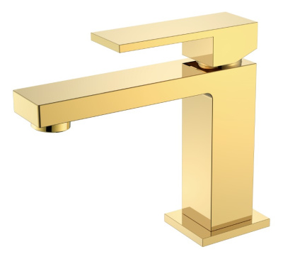 Смеситель для умывальника QUBIC Gold	