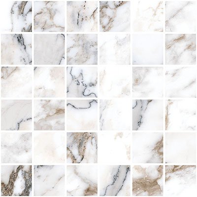 Marble-X Бреча Капрайа Белый Мозаика R9 30х30 (5х5)