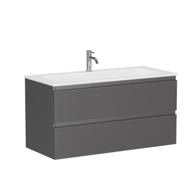 Тумба подвесная SANCOS Folk 995х445х500, Grey soft