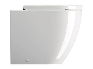 PURA 50x36/F унитаз приставной - смыв безободковый водоворотный Swirlflush - глазурь белая глянцевая ..