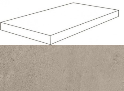 W. Silve Grey Scalino Angolare DX /В. Сильвер Грей Ступень Угловая 33х60 Пс (33X60)