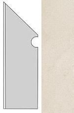 Kone White Battiscopa Sag.Sx (7,2x30)