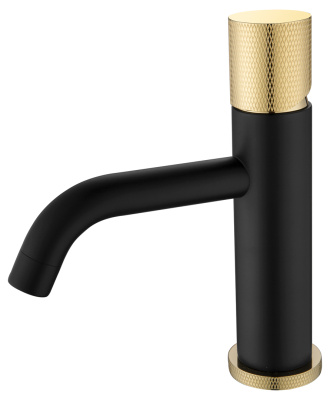 Смеситель STICK для умыв. низ. BLACK TOUCH GOLD 