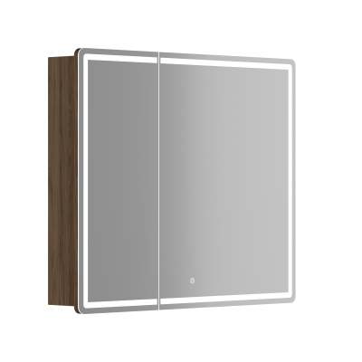Зеркальный шкаф для ванной комнаты SANCOS Mirror 890x150х740 мм, цвет дуб чарльстон