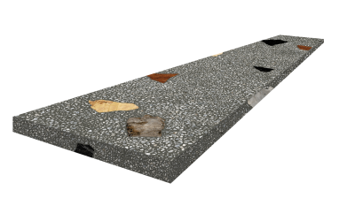 Палладио Блэк Ступ.120 Угл.лев 33X120 ..