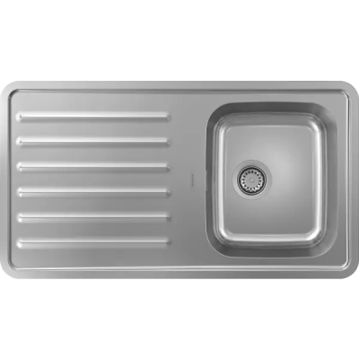 HG S4111-F340 Вст. мойка 340/400 с кр. ..