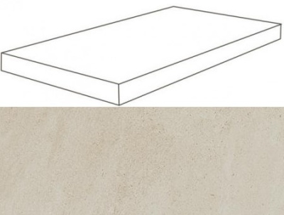 W. Ice Mist Scalino Angolare DX  Lap/В. Айс Мист Ступень Угловая Лаппато 33х60 Пс (33X60) ..