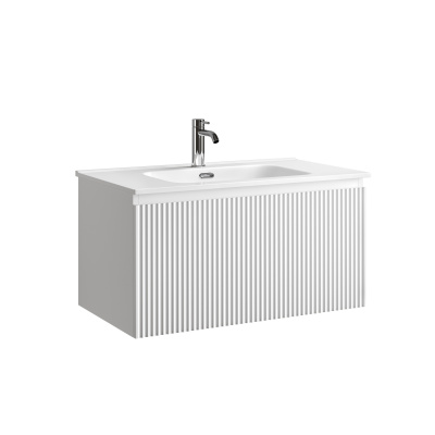 Тумба подвесная SANCOS Snob R 790х445х406, c одним ящиком оснащенным доводчиками, Bianco , арт.SNR1.