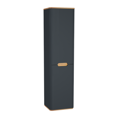 Пенал Sentо, с корзиной для белья, 40 см, цвет матовый антрацит, левосторонний  (ножки 61069 заказыв ..