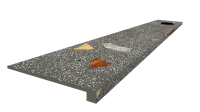 Палладио Блэк Ступ.120 Фронт 33X120 ..