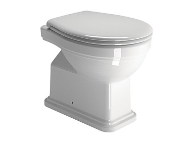 CLASSIC 54x37 унитаз приставной - смыв стандартный - слив в пол - глазурь белая глянцевая Extraglaze .. CLASSIC 54x37 унитаз приставной - смыв стандартный - слив в пол - глазурь белая глянцевая Extraglaze ..