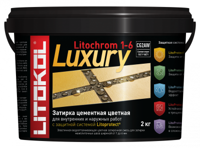 LITOCHROM 1-6 LUXURY C. 40 антрацит 2kg Al bag  ..