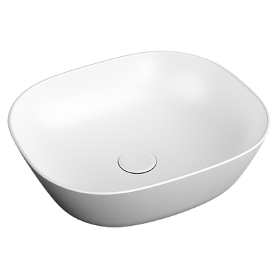 Plural Квадратная раковина-чаша низкая, 45 см, цвет матовый белый .. Plural Квадратная раковина-чаша низкая, 45 см, цвет матовый белый ..