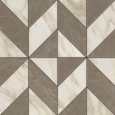 Marvel Gris-Calacatta Mosaico Cubes Lapp. (36,5x36,5)