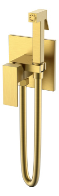 Смеситель гигиенический, QUBIC Matt Gold